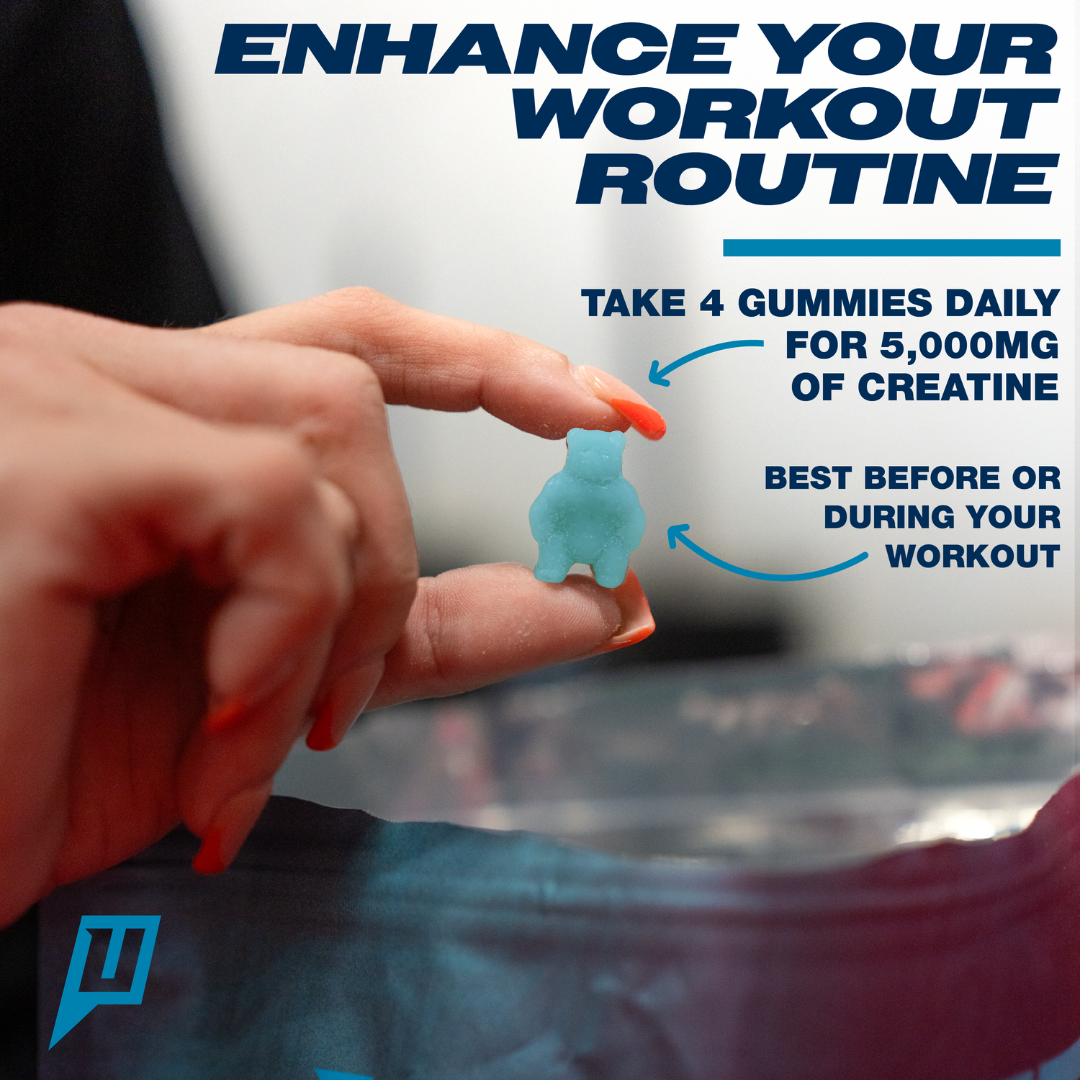 Creatine Performance Gummies Blue Raspberry
