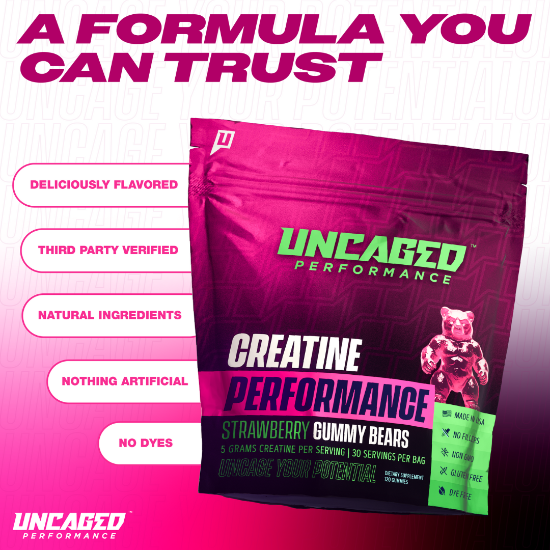 Creatine Performance Gummies Blue Raspberry